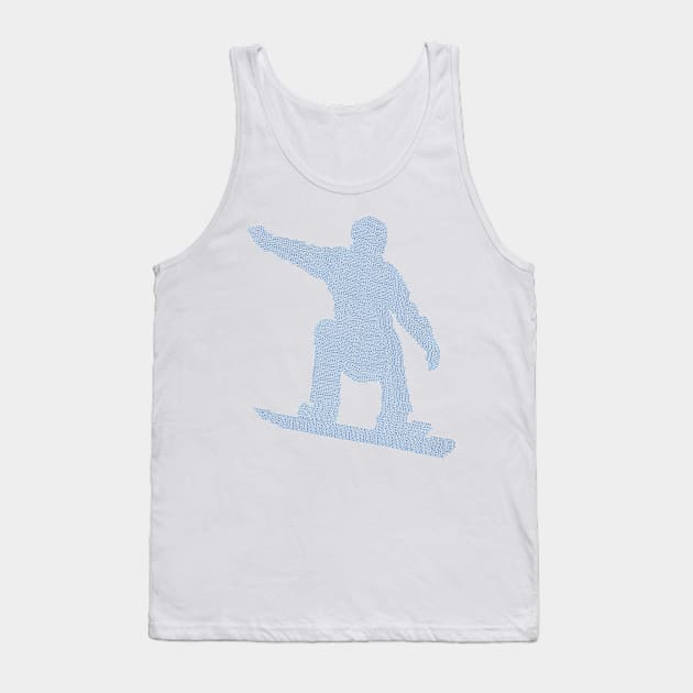 Snowboarder gift ideas snowboard design Tank Top by HBfunshirts